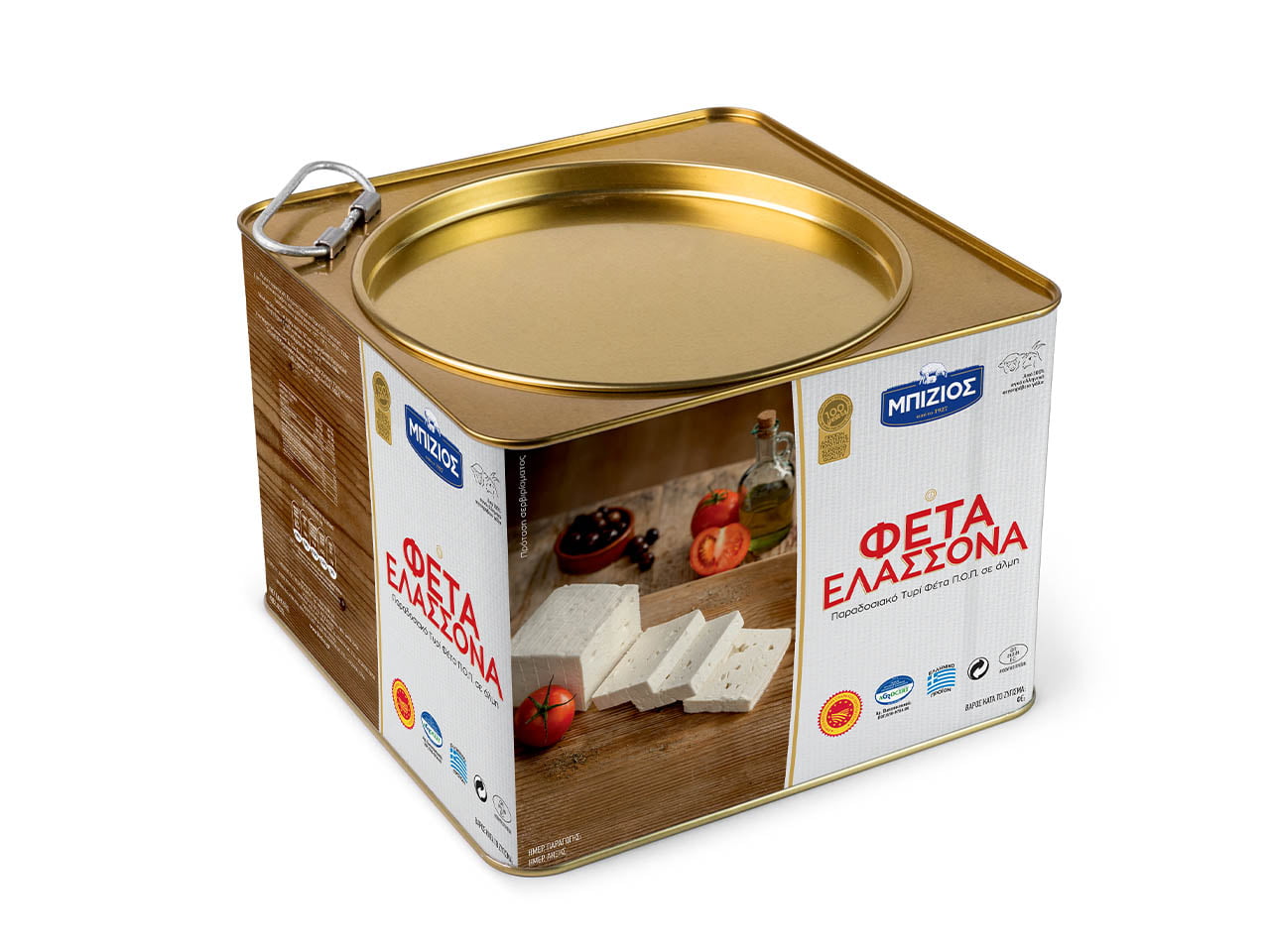 Φέτα Ελασσόνα - Συσκευασία Δοχείο 8kg