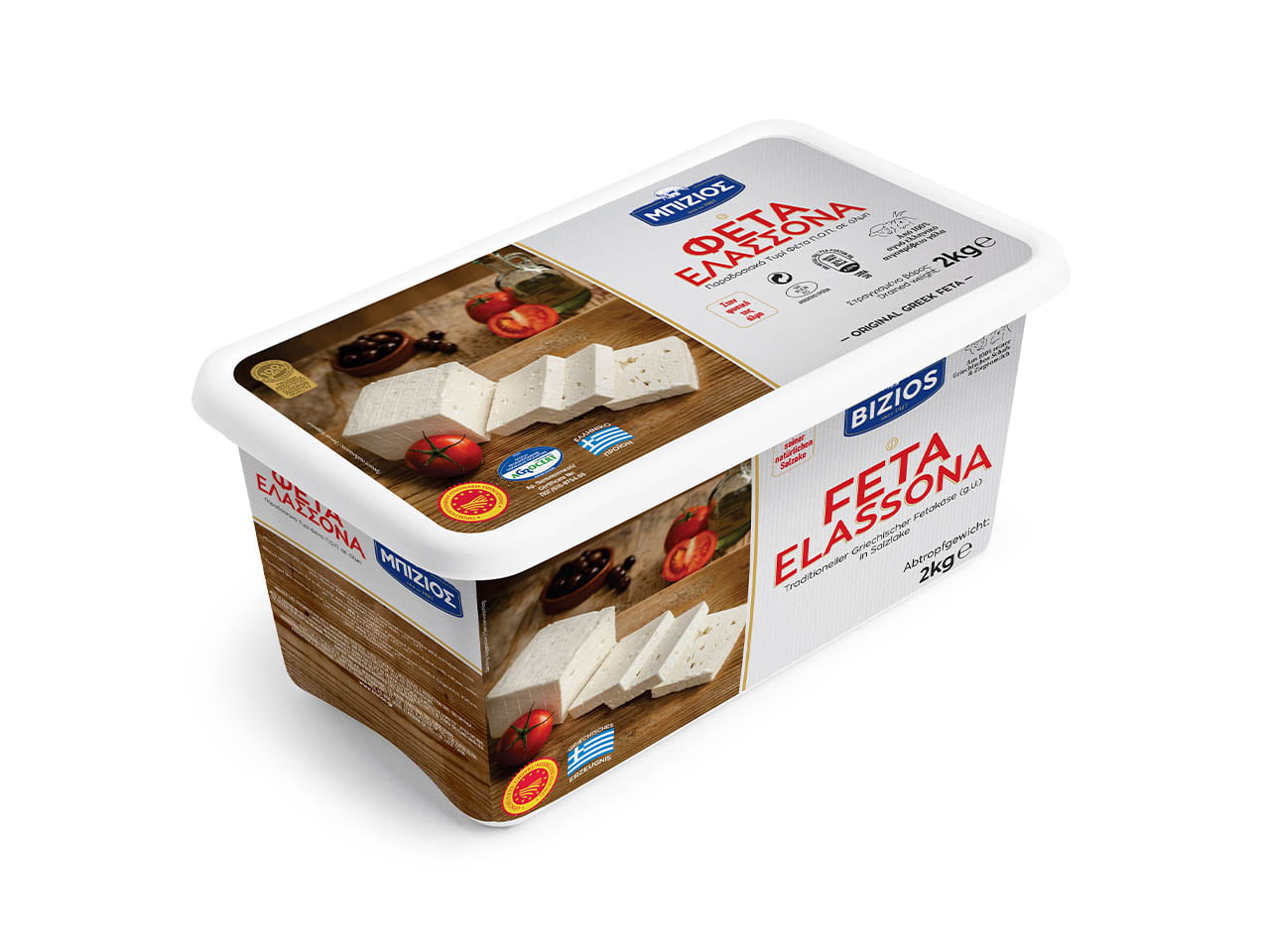 Φέτα Ελασσόνα - Συσκευασία Τάπερ 2kg
