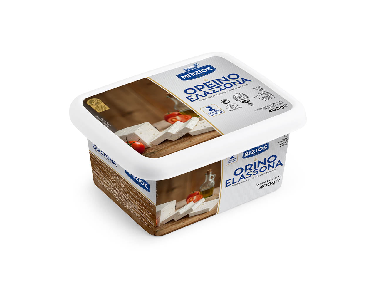 Ορεινό Ελασσόνα - Συσκευασία Τάπερ 400g