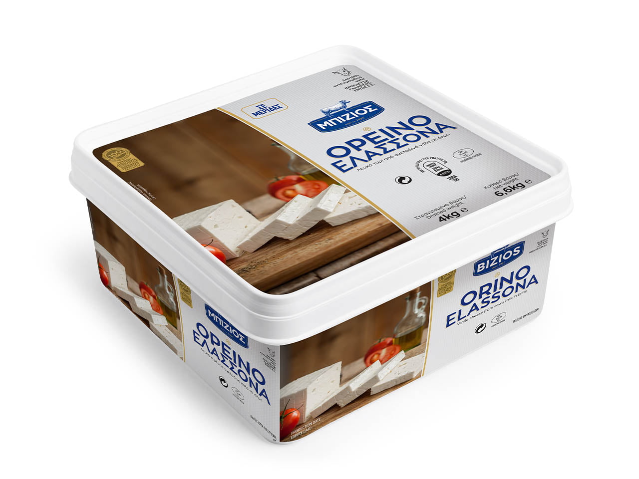 Ορεινό Ελασσόνα - Συσκευασία Τάπερ 4kg